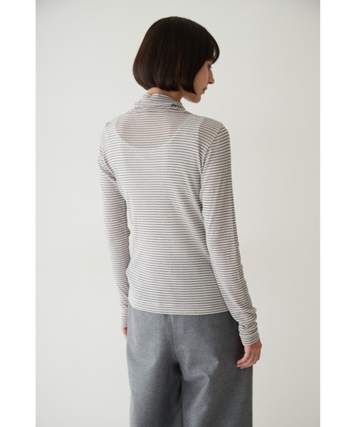 human woman（ヒューマンウーマン）の「◆シアータートルカットソー（Tシャツ/カットソー・レディース・ピンク/ホワイト系その他/イエロー/ブルー/チャコールグレー・MEDIUM）」の7枚目の写真
