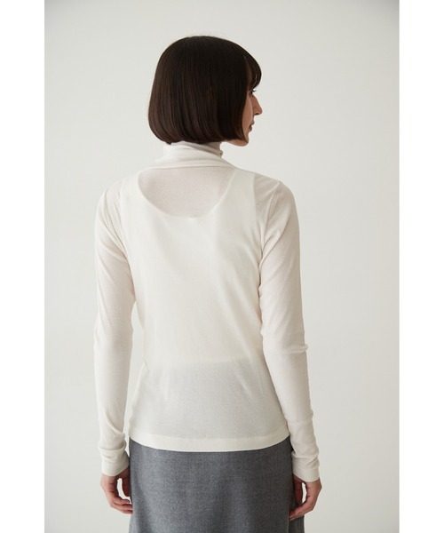 human woman（ヒューマンウーマン）の「◆シアータートルカットソー（Tシャツ/カットソー・レディース・ピンク/ホワイト系その他/イエロー/ブルー/チャコールグレー・MEDIUM）」の10枚目の写真
