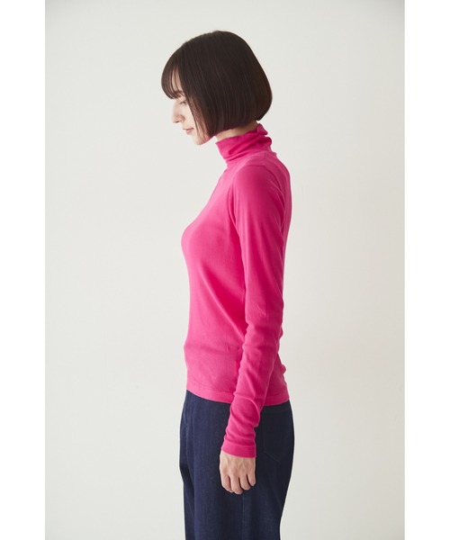 human woman（ヒューマンウーマン）の「◆シアータートルカットソー（Tシャツ/カットソー・レディース・ピンク/ホワイト系その他/イエロー/ブルー/チャコールグレー・MEDIUM）」の13枚目の写真