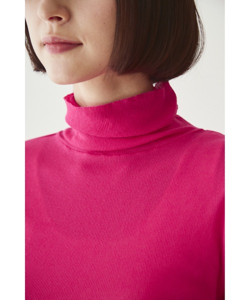 human woman（ヒューマンウーマン）の「◆シアータートルカットソー（Tシャツ/カットソー・レディース・ピンク/ホワイト系その他/イエロー/ブルー/チャコールグレー・MEDIUM）」の14枚目の写真