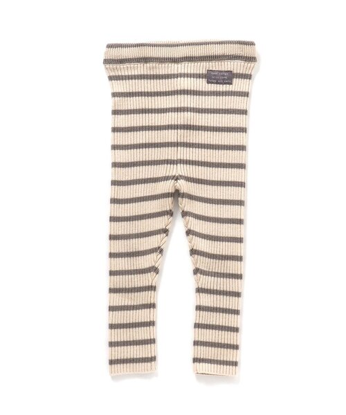 apres les cours（アプレレクール）の「リブニットレギンス（レギンス/スパッツ・キッズ・グレー/アイボリー/ブラウン/グリーン・120/80/90/130/110/100）」の9枚目の写真