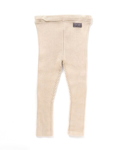 apres les cours（アプレレクール）の「リブニットレギンス（レギンス/スパッツ・キッズ・グレー/アイボリー/ブラウン/グリーン・120/80/90/130/110/100）」の10枚目の写真