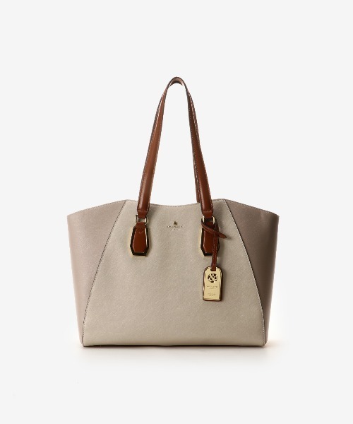 & chouette（アンドシュエット）の「アイコンチャーム A4トートバッグ（トートバッグ・レディース・ワインレッド/ピンク/グレイッシュベージュ/ブラウン・FREE）」の3枚目の写真