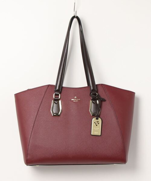 & chouette（アンドシュエット）の「アイコンチャーム A4トートバッグ（トートバッグ・レディース・ワインレッド/ピンク/グレイッシュベージュ/ブラウン・FREE）」の13枚目の写真