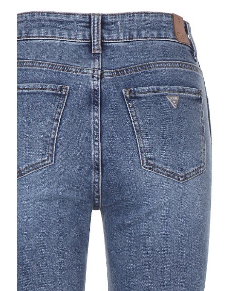 Guess（ゲス）の「Slim Straight Denim Pants（デニムパンツ・レディース・インディゴブルー・28inch/27inch/25inch/24inch/26inch）」の6枚目の写真