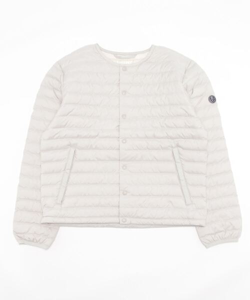 ORCIVAL（オーシバル）の「INNER DOWN CREWNECK JACKET（ノーカラージャケット・レディース・ブラック/ベージュ系その他・1/2）」の2枚目の写真