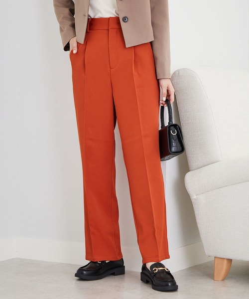 CHAN ME（チャンミ）の「ツイルセンタープレススラックス（スラックス・レディース・ブラック/ブラウン/グレー/オレンジ・SMALL/MEDIUM）」の18枚目の写真