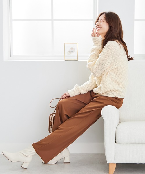 CHAN ME（チャンミ）の「ツイルセンタープレススラックス（スラックス・レディース・ブラック/ブラウン/グレー/オレンジ・SMALL/MEDIUM）」の11枚目の写真