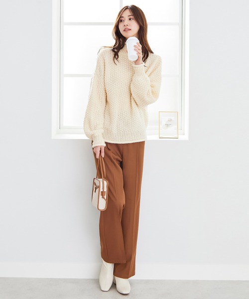 CHAN ME（チャンミ）の「ツイルセンタープレススラックス（スラックス・レディース・ブラック/ブラウン/グレー/オレンジ・SMALL/MEDIUM）」の12枚目の写真