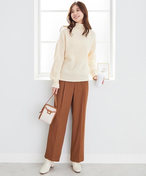 CHAN ME（チャンミ）の「ツイルセンタープレススラックス（スラックス・レディース・ブラック/ブラウン/グレー/オレンジ・SMALL/MEDIUM）」の13枚目の写真