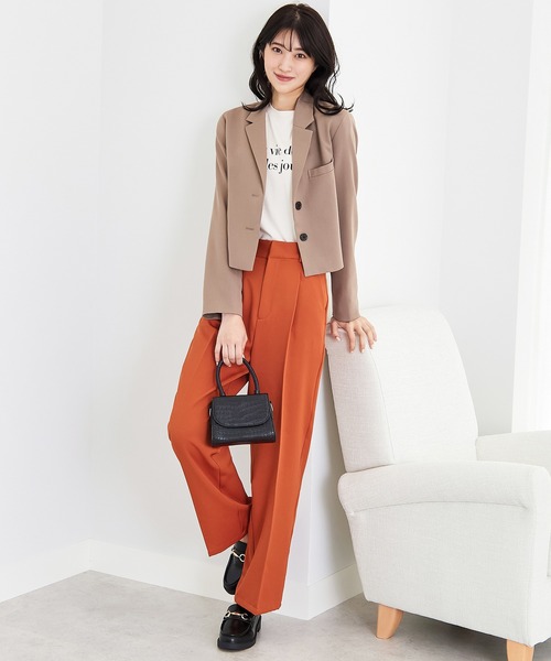 CHAN ME（チャンミ）の「ツイルセンタープレススラックス（スラックス・レディース・ブラック/ブラウン/グレー/オレンジ・SMALL/MEDIUM）」の17枚目の写真