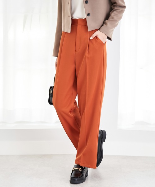 CHAN ME（チャンミ）の「ツイルセンタープレススラックス（スラックス・レディース・ブラック/ブラウン/グレー/オレンジ・SMALL/MEDIUM）」の16枚目の写真