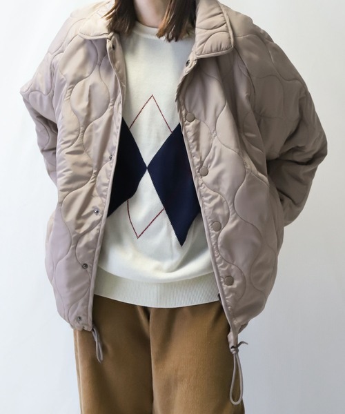 TNRCN COACH JACKET OFF WHITE キルティングジャケット TNRCN COACH JACKET OFF WHITE キルティングジャケット