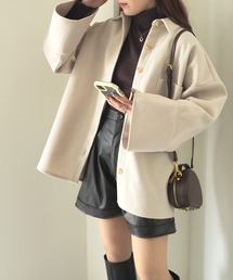 フェイクウールワイドスリーブジャケット