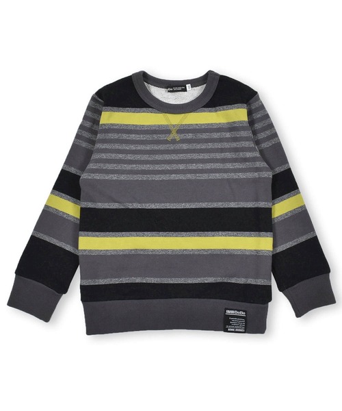 BeBe（ベベ）の「BeBe/ウラゲマルチボーダートレーナー(90~150cm)（スウェット・キッズ・ブルー系その他/グレー系その他・120/150/110/140/100/130/90）」の17枚目の写真