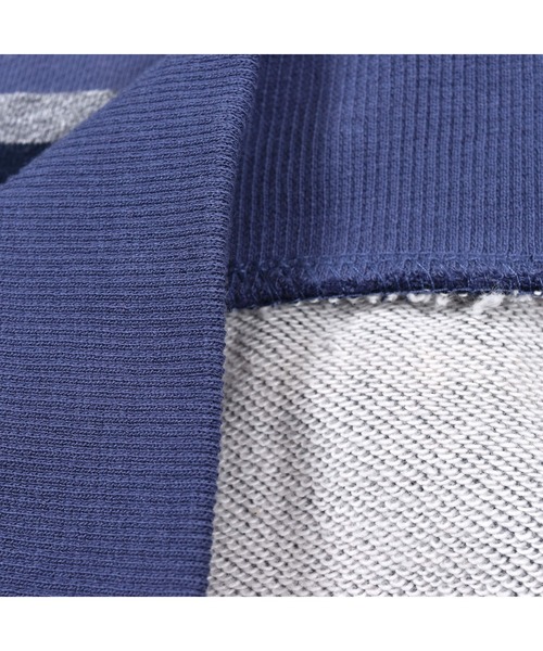 BeBe（ベベ）の「BeBe/ウラゲマルチボーダートレーナー(90~150cm)（スウェット・キッズ・ブルー系その他/グレー系その他・120/150/110/140/100/130/90）」の14枚目の写真