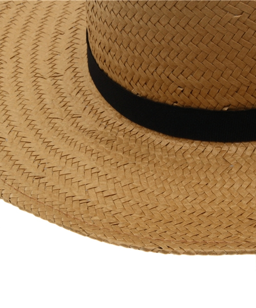 LEPSIM（レプシィム）の「ペーパーツバヒロハット　560272（ハット・レディース・アイボリー/ダークブラウン/キャメル・ONE SIZE）」の6枚目の写真