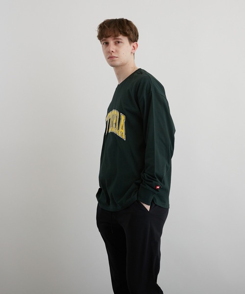 VIBGYOR(ヴィブジョー)の「アップリケ刺繡(サテン素材)LS CN(BEY)(Tシャツ/カットソー・メンズ・ホワイト/ブラック/ダークグリーン・FREE)」の13枚目の写真
