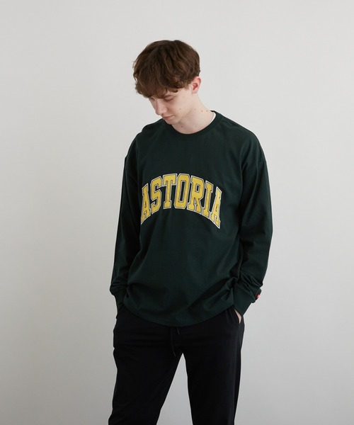 VIBGYOR(ヴィブジョー)の「アップリケ刺繡(サテン素材)LS CN(BEY)(Tシャツ/カットソー・メンズ・ホワイト/ブラック/ダークグリーン・FREE)」の18枚目の写真