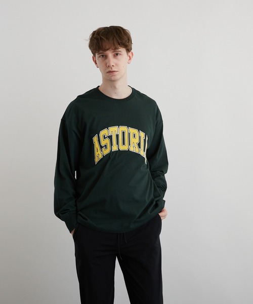 VIBGYOR(ヴィブジョー)の「アップリケ刺繡(サテン素材)LS CN(BEY)(Tシャツ/カットソー・メンズ・ホワイト/ブラック/ダークグリーン・FREE)」の16枚目の写真