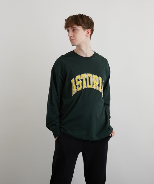 VIBGYOR(ヴィブジョー)の「アップリケ刺繡(サテン素材)LS CN(BEY)(Tシャツ/カットソー・メンズ・ホワイト/ブラック/ダークグリーン・FREE)」の22枚目の写真