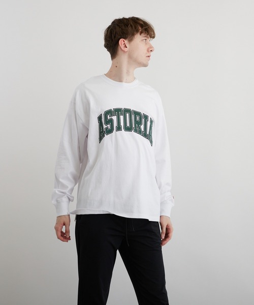 VIBGYOR(ヴィブジョー)の「アップリケ刺繡(サテン素材)LS CN(BEY)(Tシャツ/カットソー・メンズ・ホワイト/ブラック/ダークグリーン・FREE)」の6枚目の写真