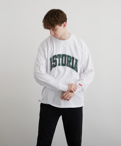 VIBGYOR(ヴィブジョー)の「アップリケ刺繡(サテン素材)LS CN(BEY)(Tシャツ/カットソー・メンズ・ホワイト/ブラック/ダークグリーン・FREE)」の15枚目の写真