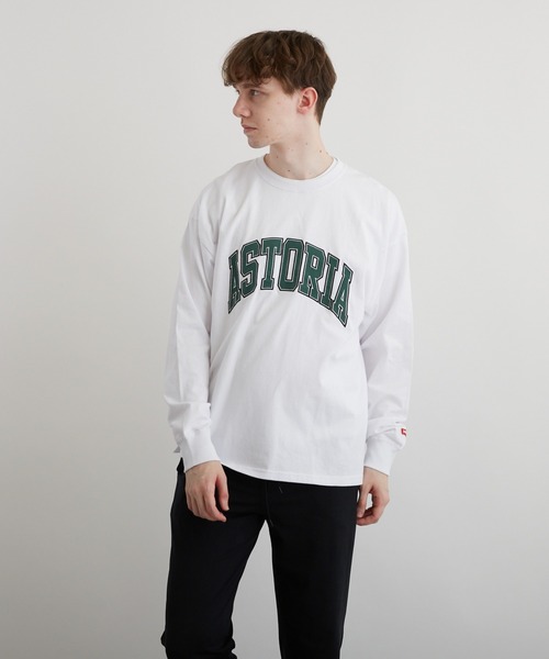 VIBGYOR(ヴィブジョー)の「アップリケ刺繡(サテン素材)LS CN(BEY)(Tシャツ/カットソー・メンズ・ホワイト/ブラック/ダークグリーン・FREE)」の20枚目の写真