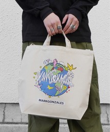 【 (What it isNt)ART BY MARKGONZALES / (ワットイットイズント) アートバイ マークゴンザレス 】 ショルダー付き トートバッグ