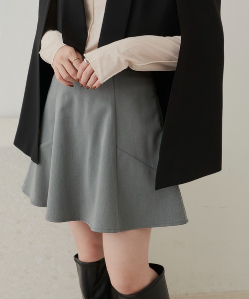 VANNIE U（ヴァニーユー）の「パターンフレアミニスカート（スカート・レディース・ブラック/グレー・FREE）」の6枚目の写真