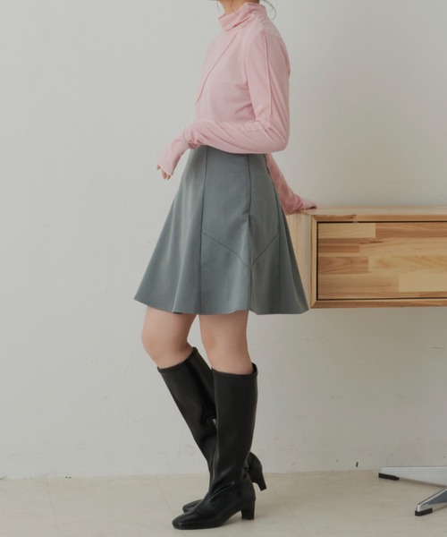 VANNIE U（ヴァニーユー）の「パターンフレアミニスカート（スカート・レディース・ブラック/グレー・FREE）」の21枚目の写真