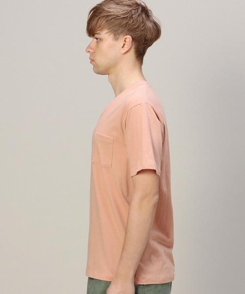 BEAUTY&YOUTH UNITED ARROWS（ビューティーアンドユースユナイテッドアローズ）の「BY チューブ 1ポケット VネックTシャツ： ◆（Tシャツ/カットソー・メンズ・ホワイト/グレー/ライトピンク/クリーム/ライム/ネイビー・MEDIUM/SMALL/LARGE/X-LARGE）」の21枚目の写真