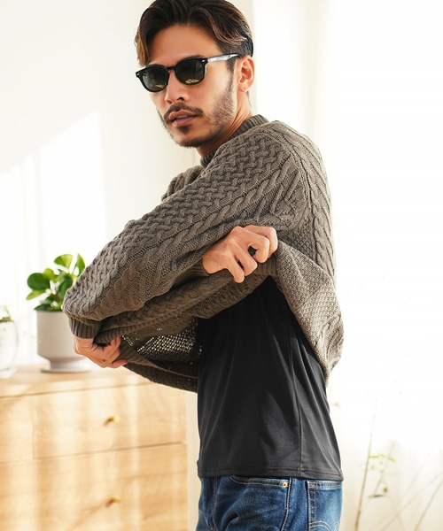 jiggys shop(ジギーズショップ)の「裏起毛 Uネック ヒートインナー 長袖Tシャツ(Tシャツ/カットソー・メンズ・ネイビー/チャコール/ホワイト/ブラック・LARGE/X-LARGE/SMALL/MEDIUM)」の11枚目の写真