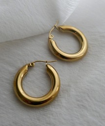 CERCA（チェルカ）の「aliru/アレルギー対応 ステンレス チャンキーフープピアス 316L（ピアス（両耳用））」