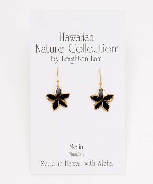 Kahiko(カヒコ)の「【Kahiko】LEIGHTON LAM プルメリアピアス(ピアス(両耳用)・レディース・ブラック×ゴールド/シルバー/ゴールド・FREE)」の8枚目の写真
