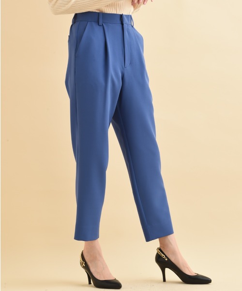 INTERPLANET（インタープラネット）の「【ＵＶ・吸水速乾】ダブルクロスセンターラインテーパードパンツ（その他パンツ・レディース・ネイビー/グレイッシュベージュ/ブルー・LARGE/MEDIUM）」の3枚目の写真