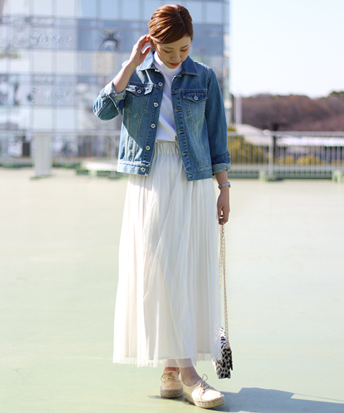 CIAOPANIC TYPY（チャオパニックティピー）の「Gジャン（デニムジャケット・レディース・ブルー/ネイビー・MEDIUM/SMALL）」の13枚目の写真