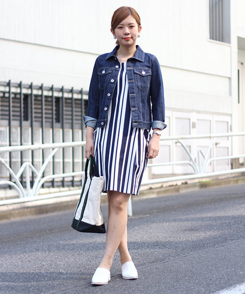 CIAOPANIC TYPY（チャオパニックティピー）の「Gジャン（デニムジャケット・レディース・ブルー/ネイビー・MEDIUM/SMALL）」の14枚目の写真