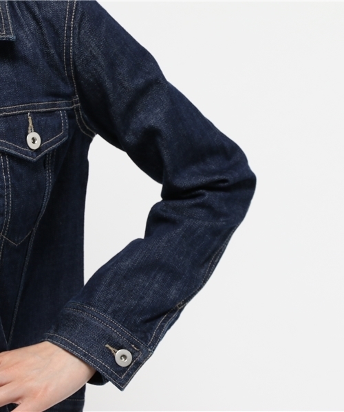 CIAOPANIC TYPY（チャオパニックティピー）の「Gジャン（デニムジャケット・レディース・ブルー/ネイビー・MEDIUM/SMALL）」の8枚目の写真