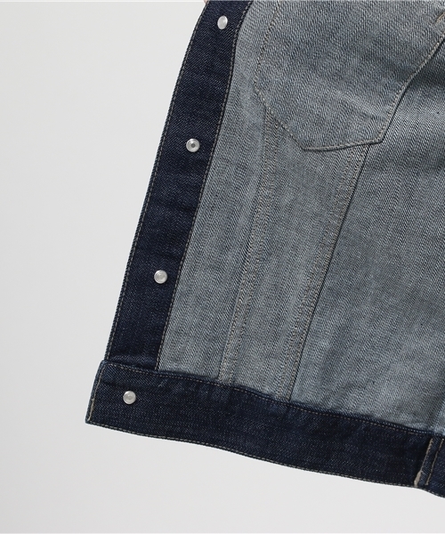 CIAOPANIC TYPY（チャオパニックティピー）の「Gジャン（デニムジャケット・レディース・ブルー/ネイビー・MEDIUM/SMALL）」の3枚目の写真
