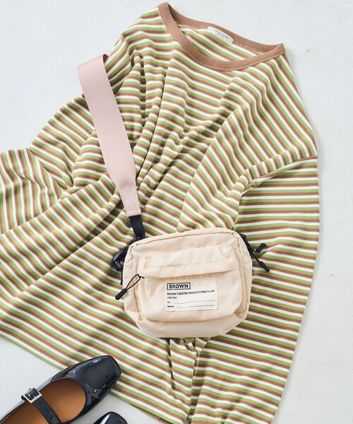 FREAK'S STORE（フリークスストア）の「BROWN × FREAK'S STORE/ブラウン 別注カメラバック（ショルダーバッグ・レディース・ブラック/オフホワイト・ONE SIZE）」の3枚目の写真