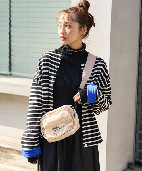 FREAK'S STORE（フリークスストア）の「BROWN × FREAK'S STORE/ブラウン 別注カメラバック（ショルダーバッグ・レディース・ブラック/オフホワイト・ONE SIZE）」の7枚目の写真