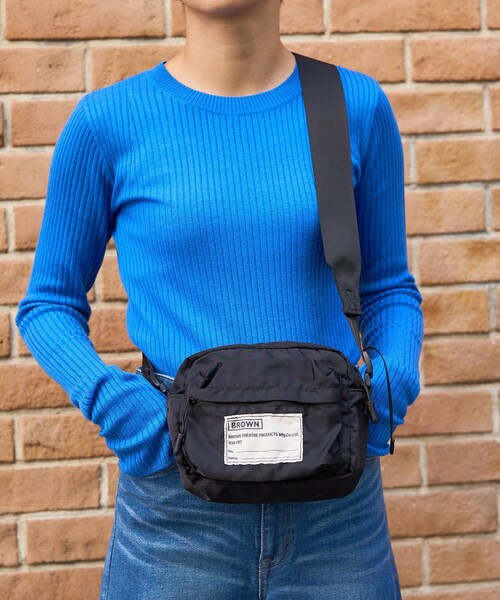 FREAK'S STORE（フリークスストア）の「BROWN × FREAK'S STORE/ブラウン 別注カメラバック（ショルダーバッグ・レディース・ブラック/オフホワイト・ONE SIZE）」の9枚目の写真
