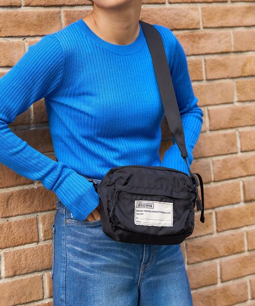 FREAK'S STORE（フリークスストア）の「BROWN × FREAK'S STORE/ブラウン 別注カメラバック（ショルダーバッグ・レディース・ブラック/オフホワイト・ONE SIZE）」の10枚目の写真