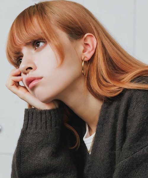 MARIA BLACK(マリアブラック)の「MARIA BLACK/マリアブラック Senorita 35 Hoop PAIR ピアス(ピアス(両耳用)・レディース・ゴールド・FREE)」の1枚目の写真