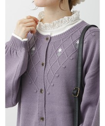 レースハイネックプルオーバー