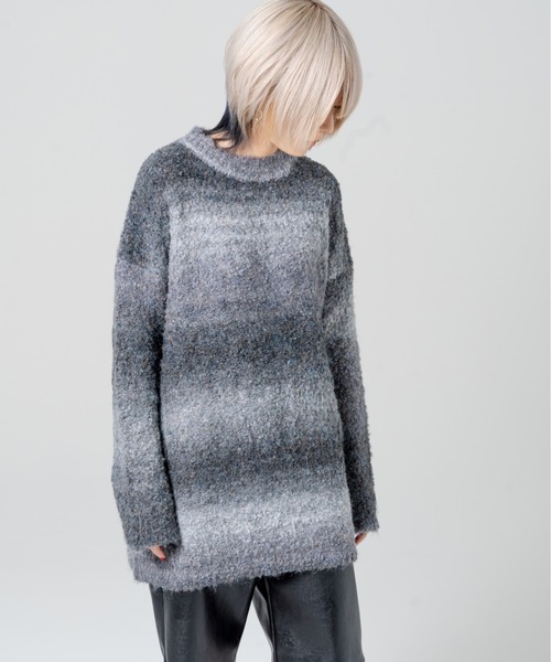 R/X（ロックス）の「グラデーションクルーネックニット（ニット/セーター・レディース・グレー/ブルー/パープル・FREE）」の22枚目の写真