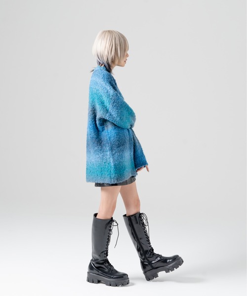 R/X（ロックス）の「グラデーションクルーネックニット（ニット/セーター・レディース・グレー/ブルー/パープル・FREE）」の13枚目の写真