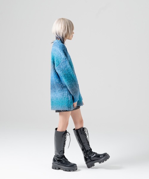 R/X（ロックス）の「グラデーションクルーネックニット（ニット/セーター・レディース・グレー/ブルー/パープル・FREE）」の14枚目の写真