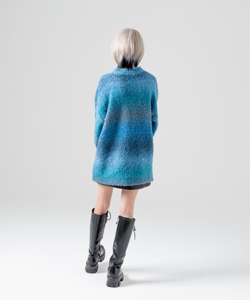 R/X（ロックス）の「グラデーションクルーネックニット（ニット/セーター・レディース・グレー/ブルー/パープル・FREE）」の17枚目の写真